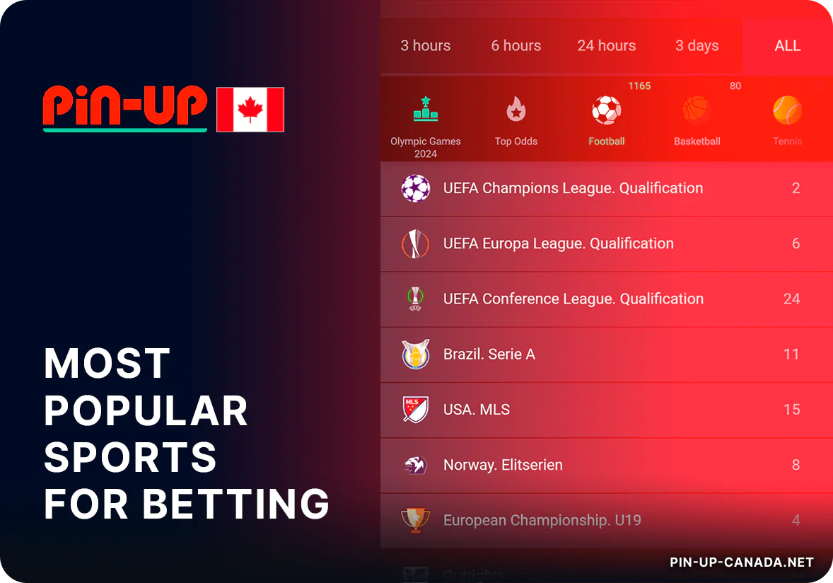 Pin Up Popular Sports for Betting