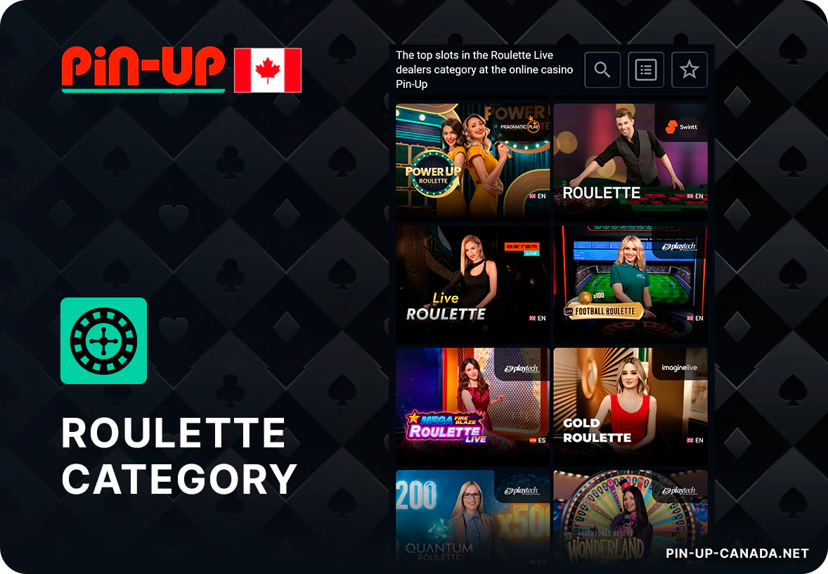 Roulette is one of the simplest casino games you can play at Pin Up Canada