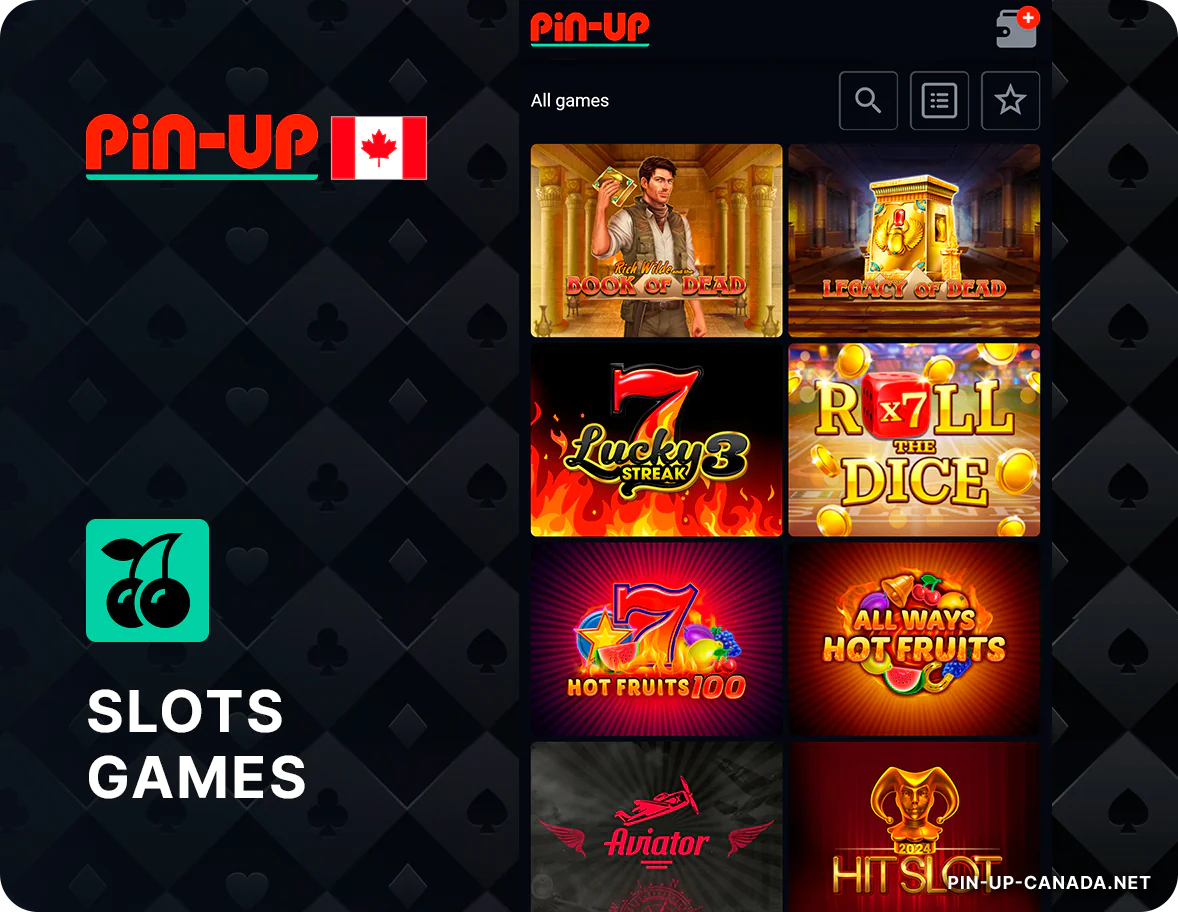 Slots is most popular casino category at Pin-Up