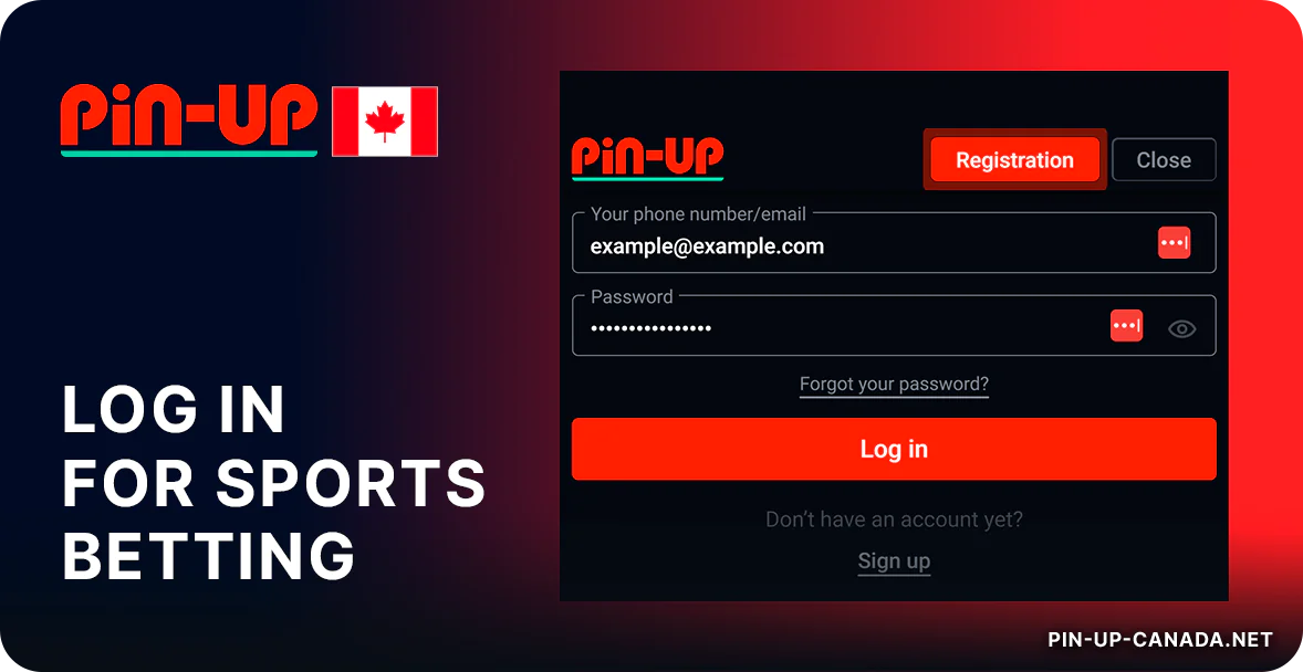 How to log in at Pin Up for sports betting