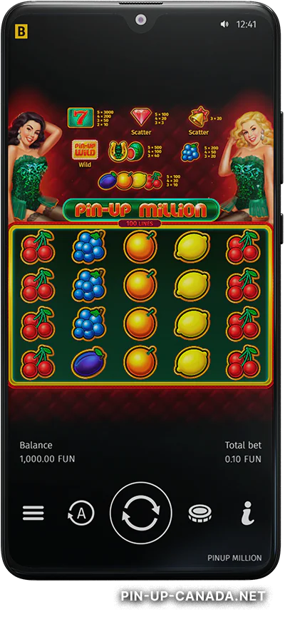 Slot Game Page - Pin Up App