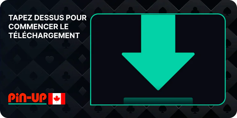 Appuyez sur le bouton pour commencer à télécharger Pin Up