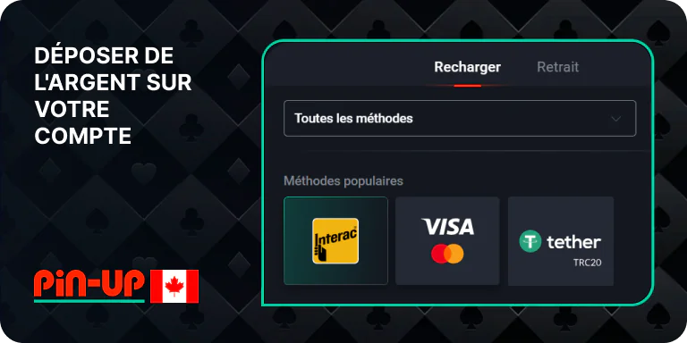 Rechargez votre solde Pin Up pour commencer à jouer à l'aviateur