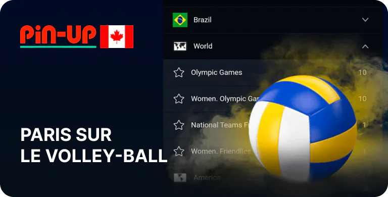 Paris sur le volleyball Pin Up : jusqu'à 150 matchs par jour