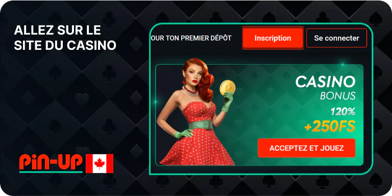 Accédez au site Web de Pinup pour commencer à jouer à des jeux de casino