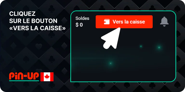 Cliquez sur le bouton « Vers la caisse » en haut de l'écran - Pin Up Canada