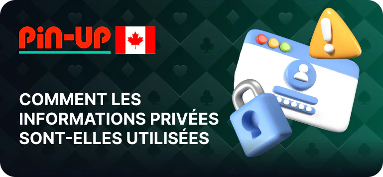 Pin Up Canada utilise les données personnelles des utilisateurs pour fournir ses services et pour améliorer la qualité du site Web et de l'application